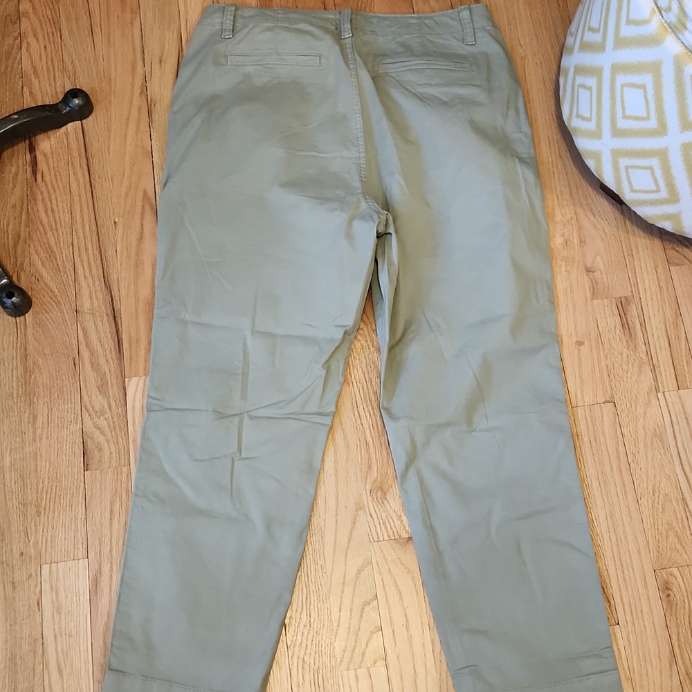 GAP Womens Light Olive Chino Pants Size 12 Summer Resortwear Cruise Vacation - Picture 8 of 11